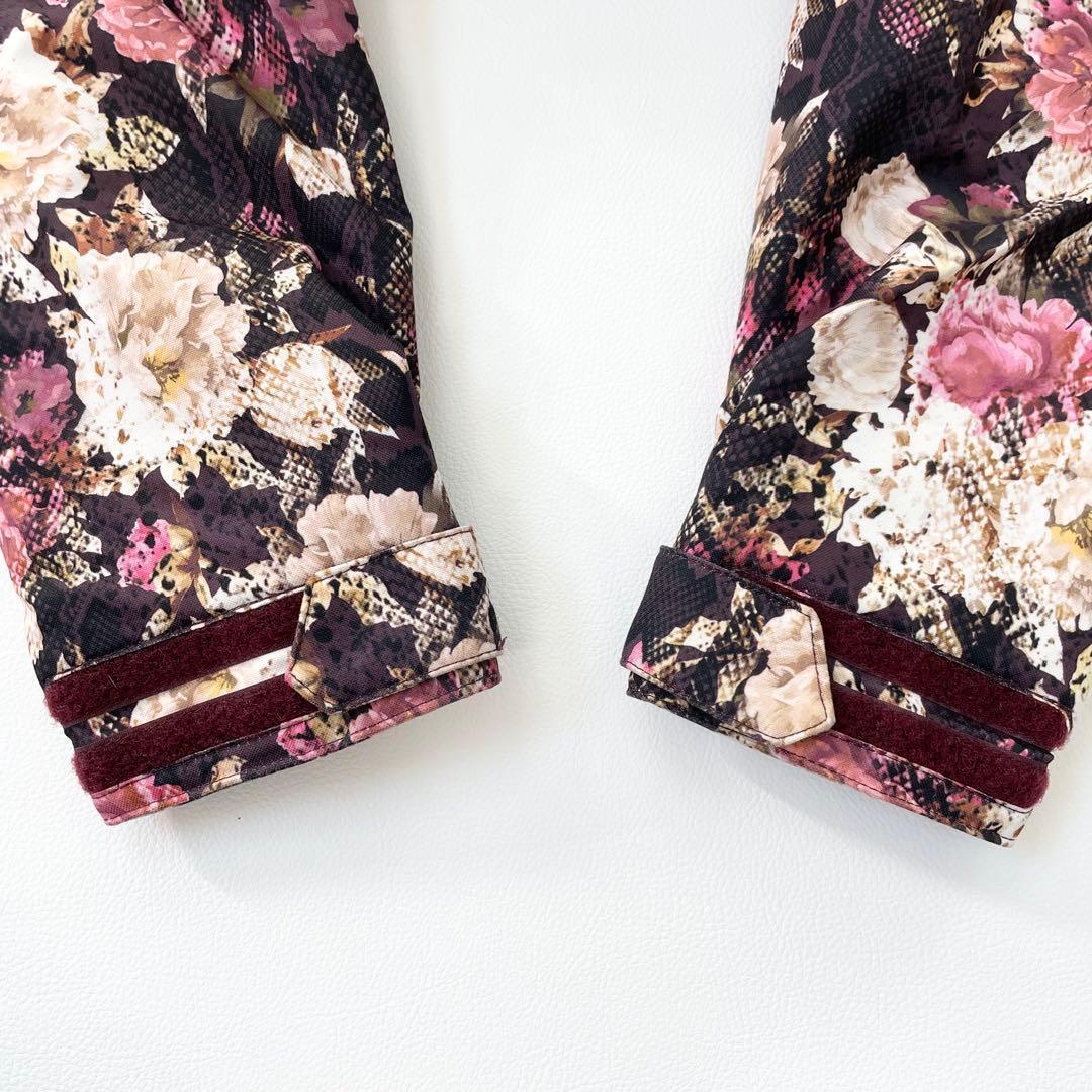 4459【美品】ボルコム ジャケット スノボウェア レディース 花柄 耐水性