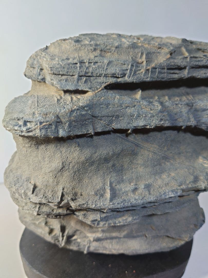 佐治川石　層状　水石 鑑賞石