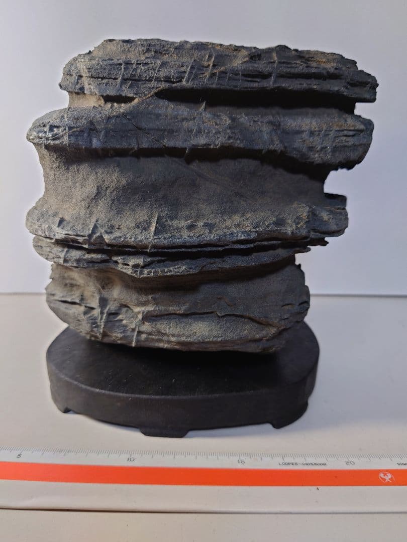 佐治川石　層状　水石 鑑賞石