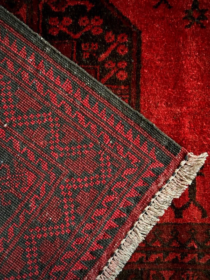 トライバルラグ　ヴィンテージラグ　トルクメン　エルサリ　プリミティブアート　美品