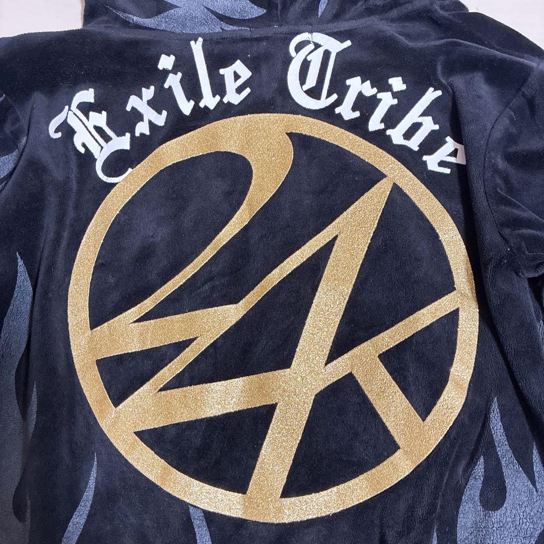 24karats EXILE ファイヤーパターン ベロアジャージ セットアップ