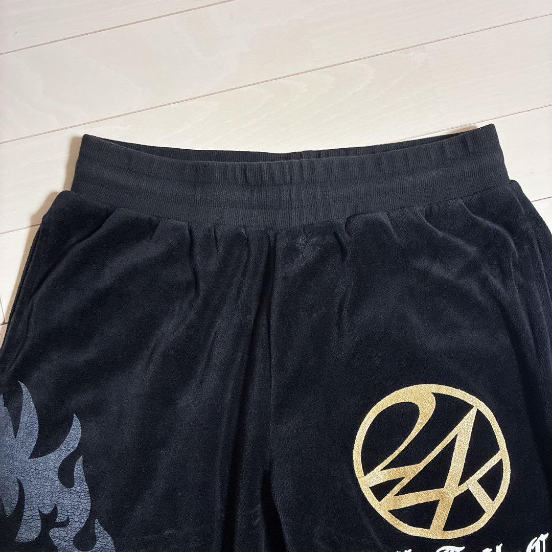 24karats EXILE ファイヤーパターン ベロアジャージ セットアップ