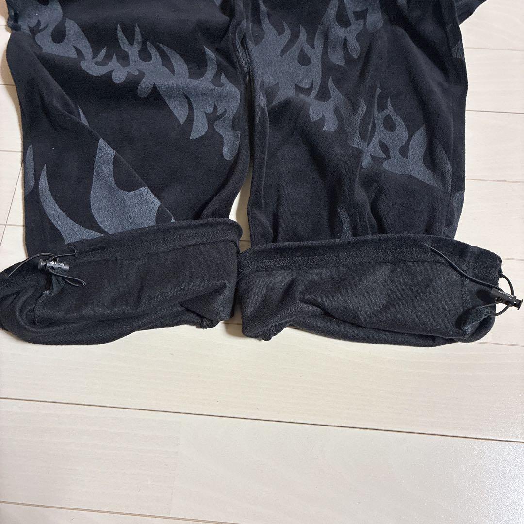 24karats EXILE ファイヤーパターン ベロアジャージ セットアップ