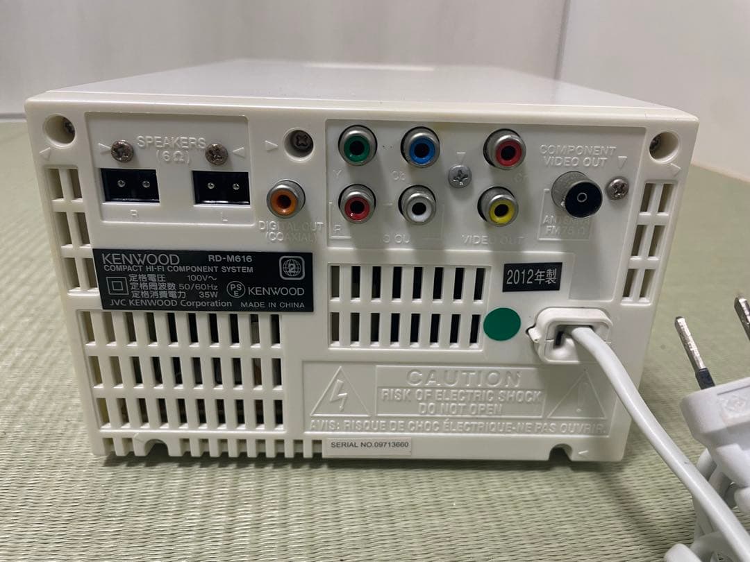 Kenwood　RD-M616　ミニコンポ 　DVD再生　ホワイト　即日発送！