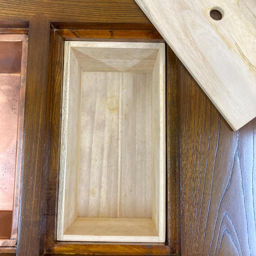 囲炉裏テーブル　座卓　昭和レトロ 火鉢 古民家　 引き出し 木製　天然木