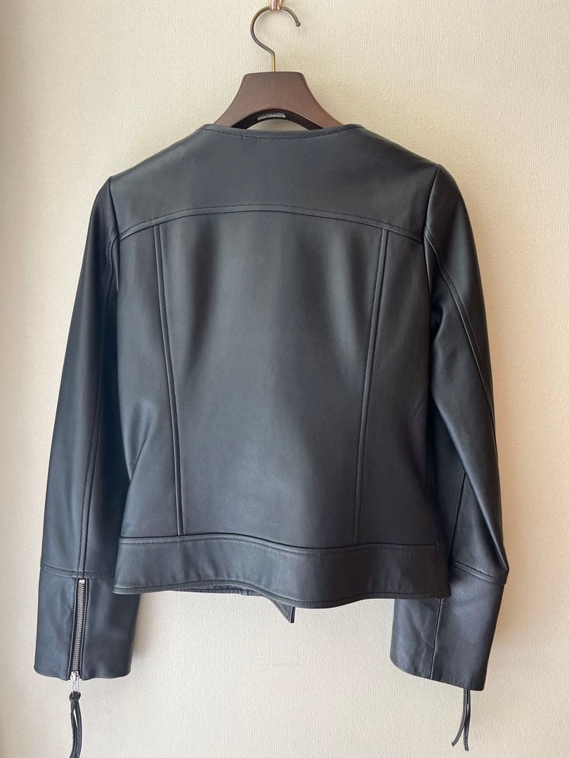 羊革 革ジャン(黒) Sサイズ