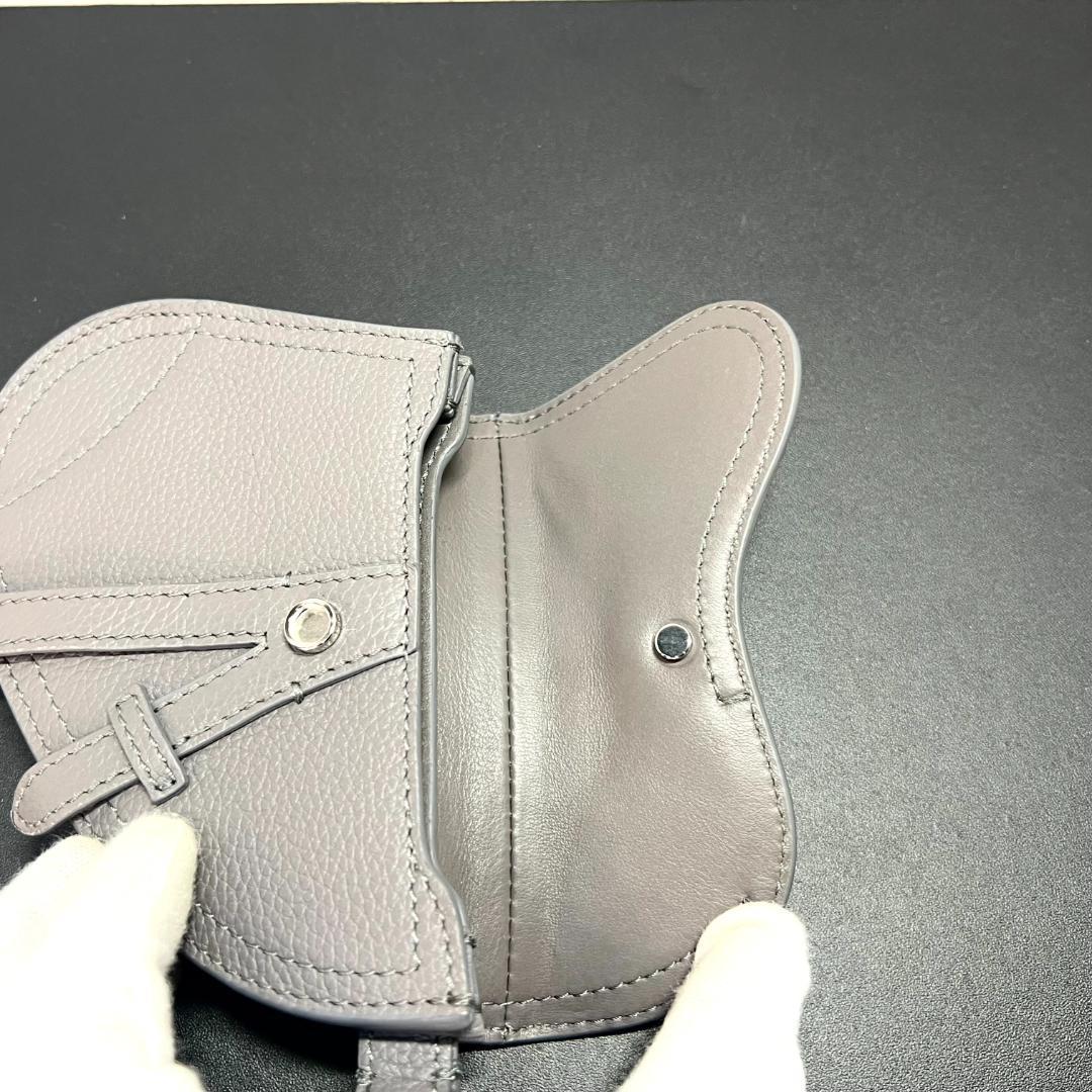✨極美品＆超人気品‼️✨ ディオール サドル キーホルダー ポーチ グレーカラー