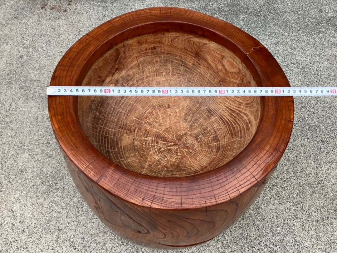 【中古臼＋杵セット】木製餅つき臼 フルメンテ済み No.3