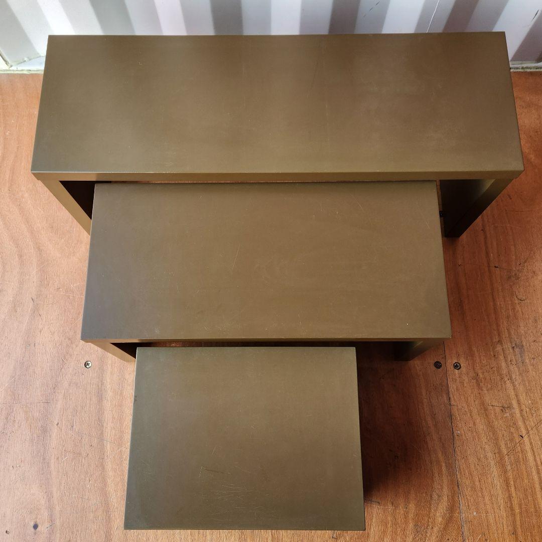 ベルメゾン　千趣会　木製　スタッキングシェルフ　シェルフ　ネストテーブル