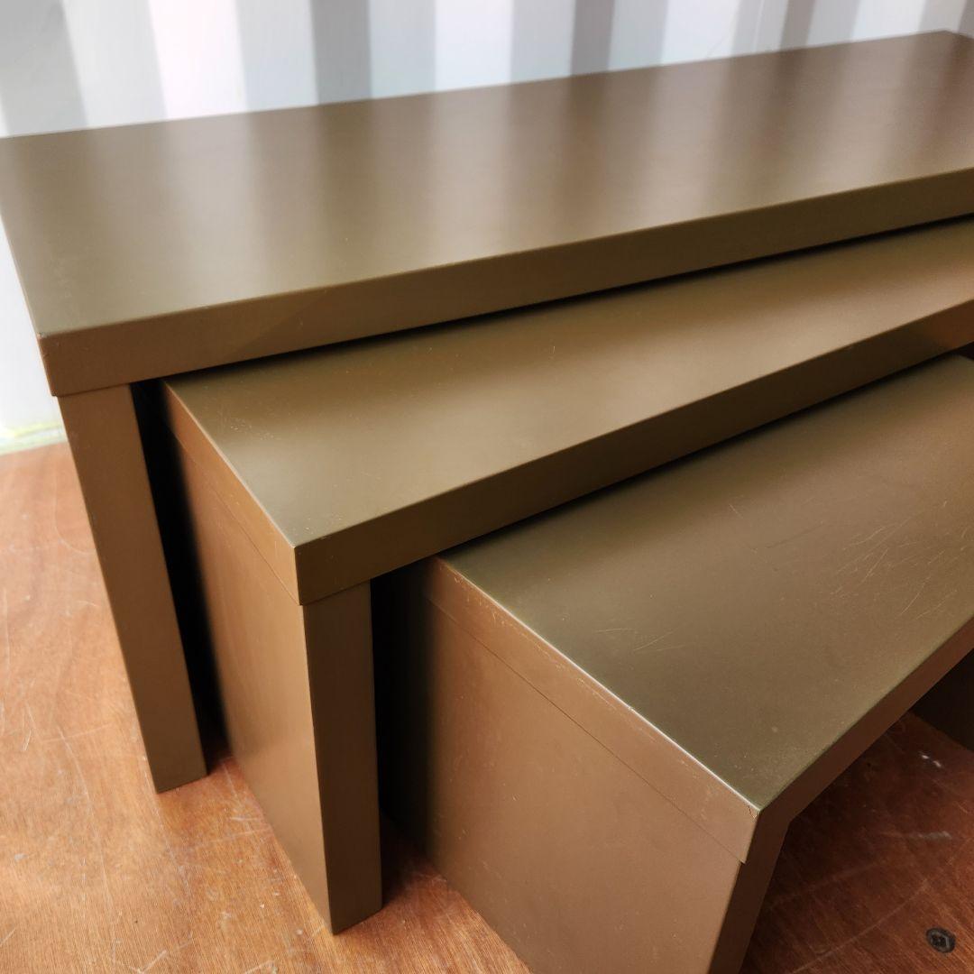 ベルメゾン　千趣会　木製　スタッキングシェルフ　シェルフ　ネストテーブル