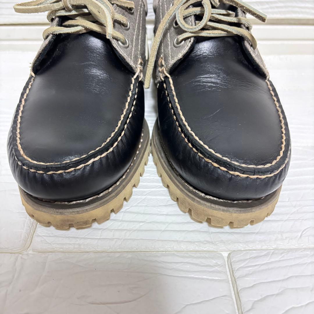 【アッパー美品】ティンバーランド 3eye ブラック 7W デッキシューズ