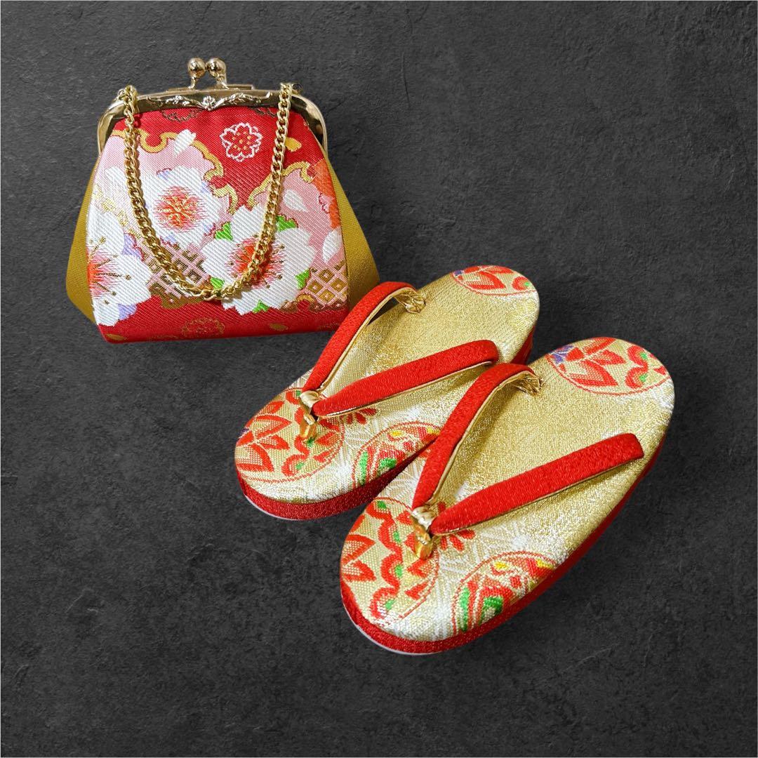 正絹鹿の子柄♡七五三　3歳　女の子　フルセット　一式　赤系　刺繍入り被布