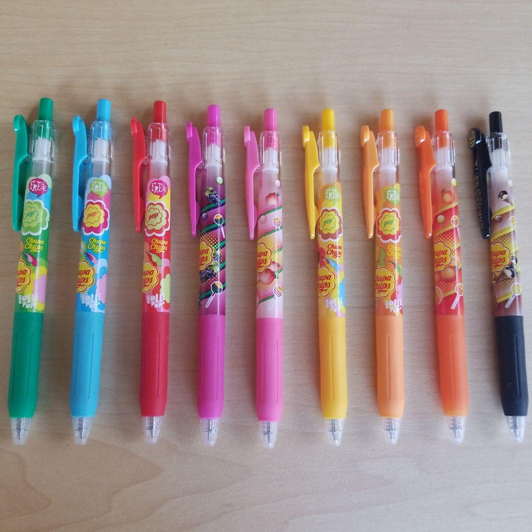 ZEEBRA SARASA 限定 香りつき チュッパチャプス ボールペン9本♡