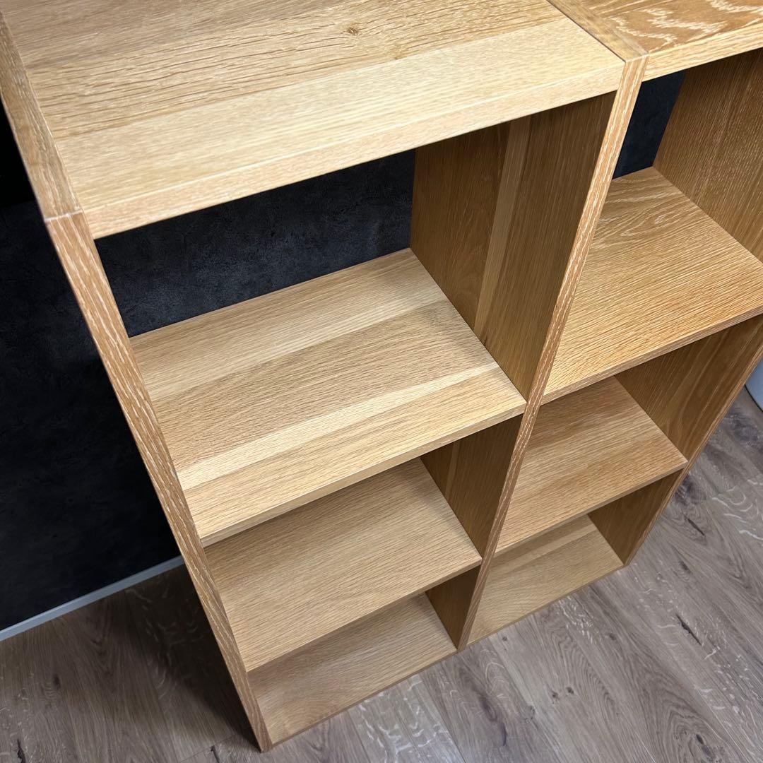 無印良品 スタッキングシェルフ 3段×2列 オーク材