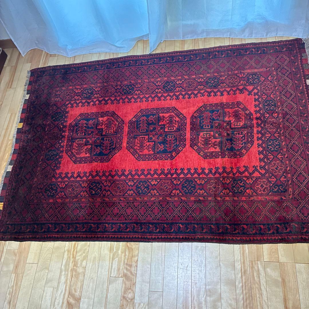 エルサリトルクメン絨毯　約204✖️144㎝