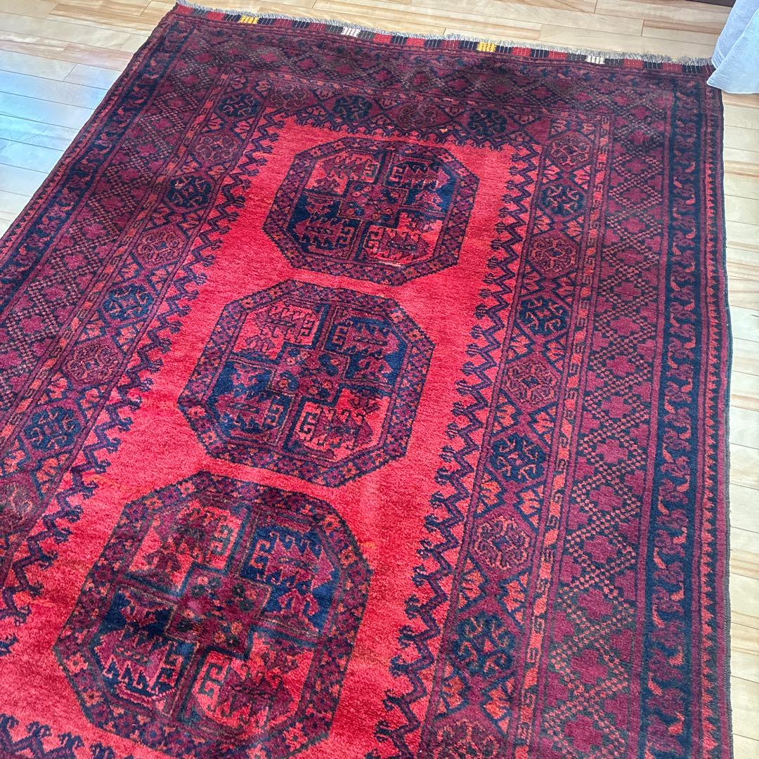 エルサリトルクメン絨毯　約204✖️144㎝