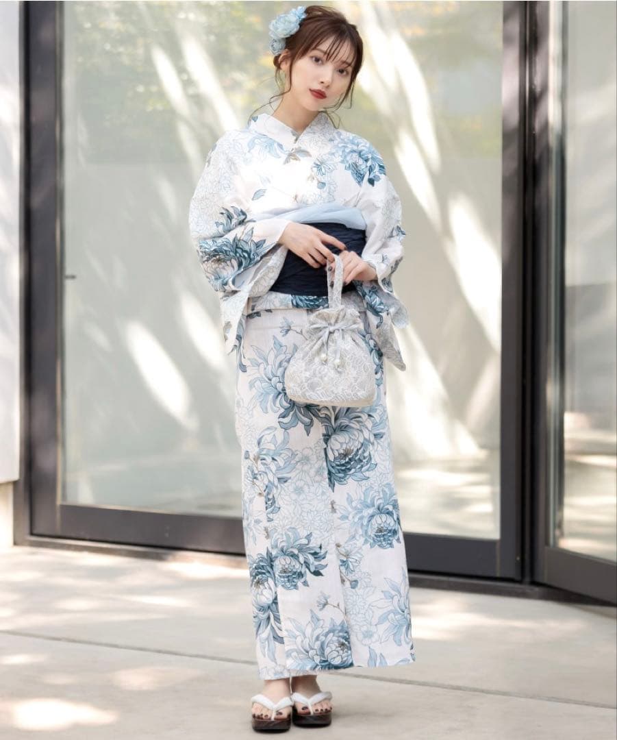 DITA 浴衣 湊色の乱菊重ね