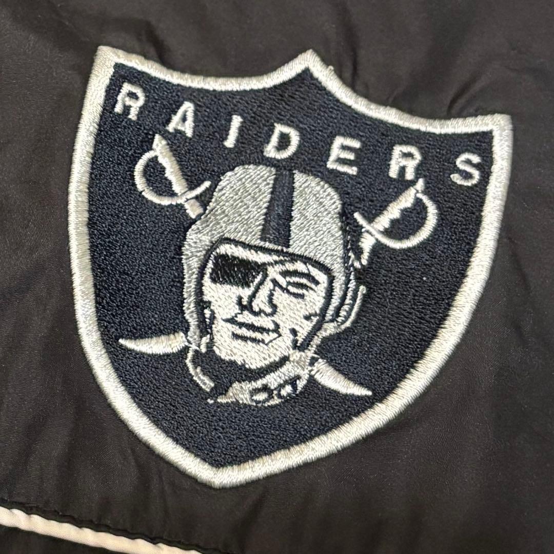む*け様 レアヴィンテージRAIDERS薄手ナイロンウォームアップジャケットシュ