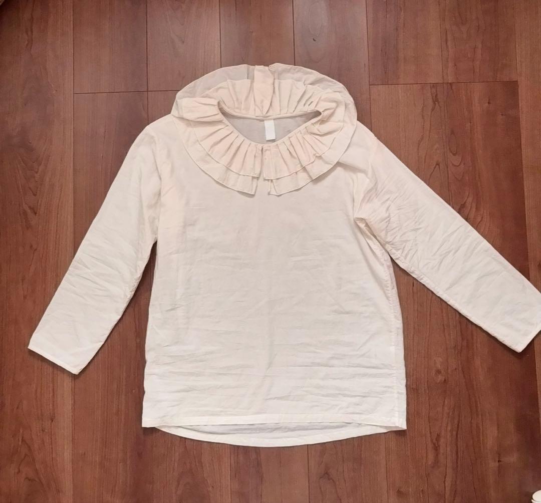 フリルブラウスオフホワイト　gather and tools yoli 試着のみ