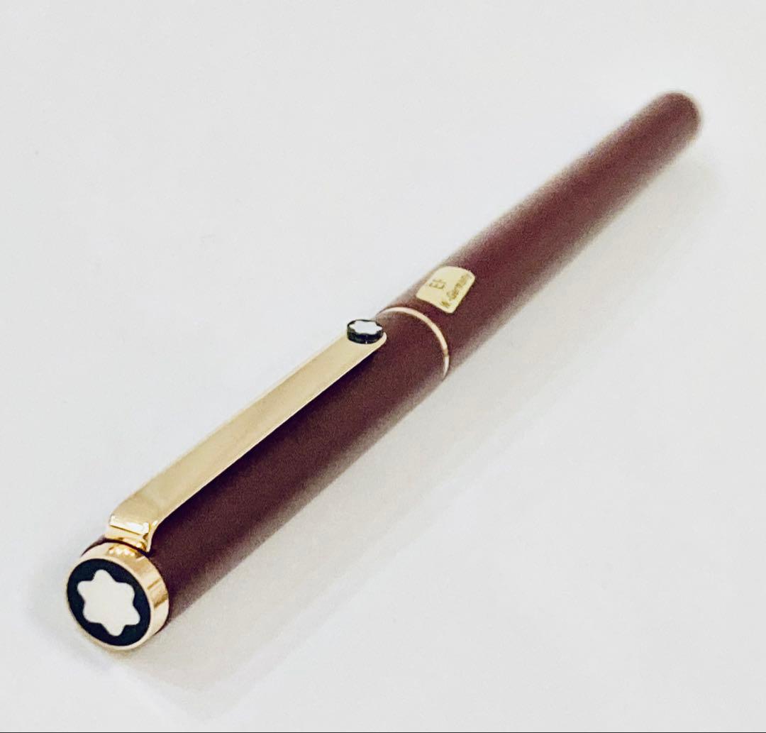 西ドイツ製◆モンブラン高級万年筆 SラインMONTBLANC 1980s 茶軸