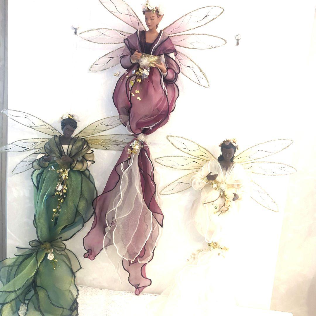 12/16までイギリス購入　美しい妖精の装飾品 3点セット