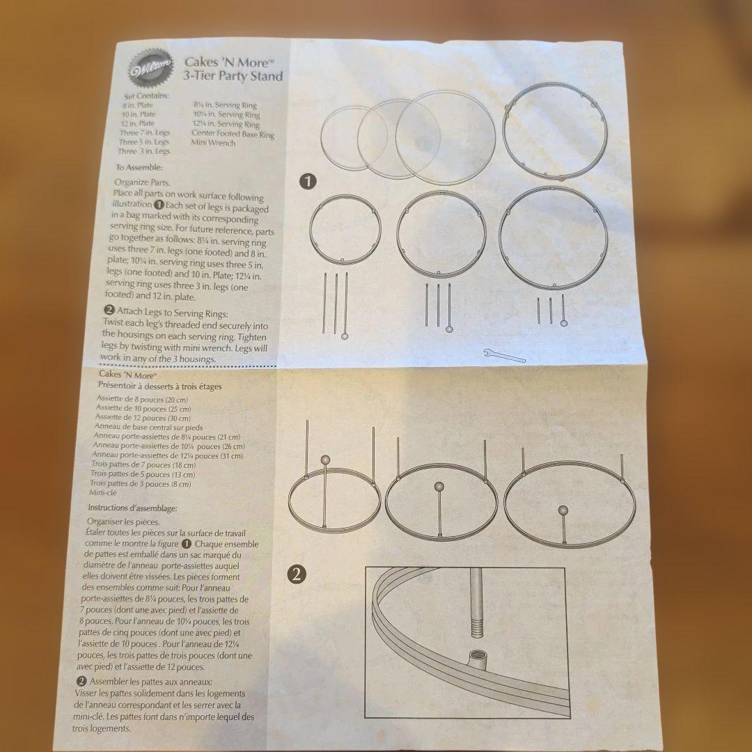 WILTON 3-Tier Party Stand 3層パーティースタンド