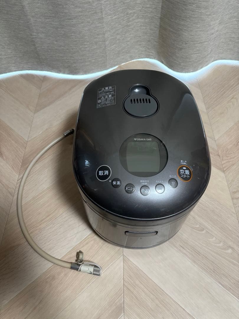 リンナイ 直火匠　炊飯器 都市ガスホース付き