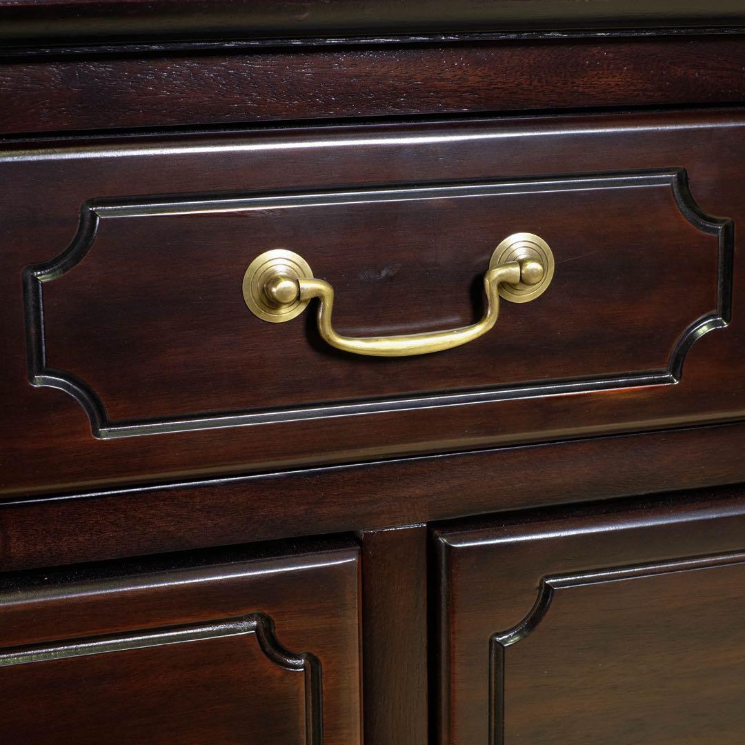 O 新品 チェスト 110cm アンティーク タンス リビング収納 衣類収納