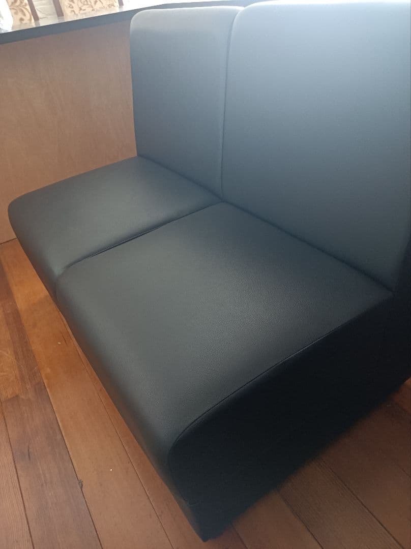 在庫残2脚　PROCEED業務用　1人掛けソファ レザー調　2脚セット（送料込）