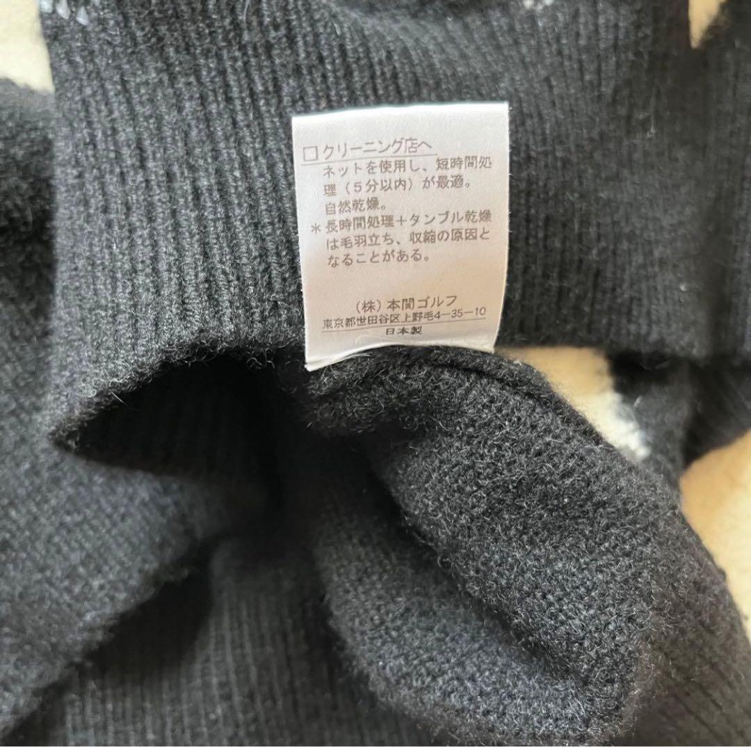 本間ゴルフ　BERES カシミヤ100%セーター　メンズLL