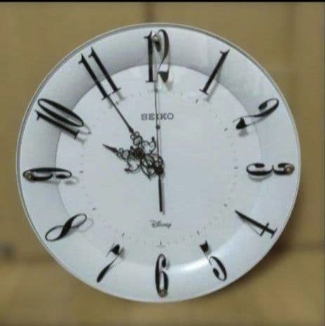 セイコー掛け時計 ミッキー・ミニーマウス 電波 アナログ薄青 FS801L