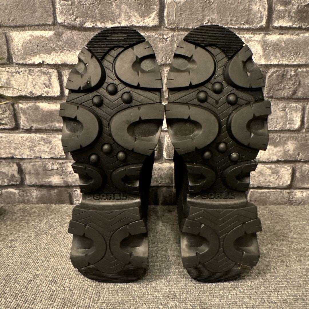 ソレル ブレックス ブーツ チェルシー ウォータープルーフ ブラック23.5