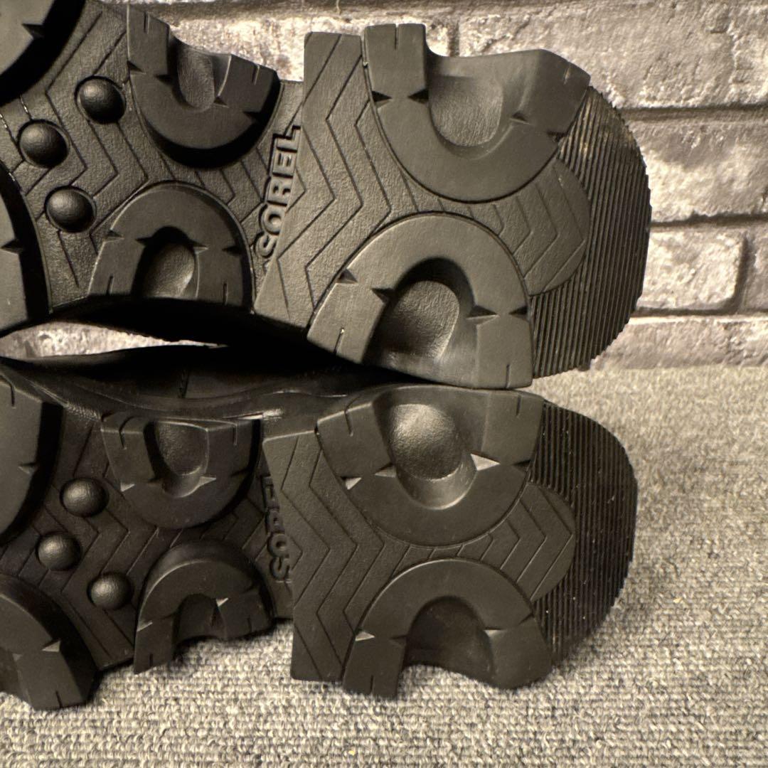 ソレル ブレックス ブーツ チェルシー ウォータープルーフ ブラック23.5