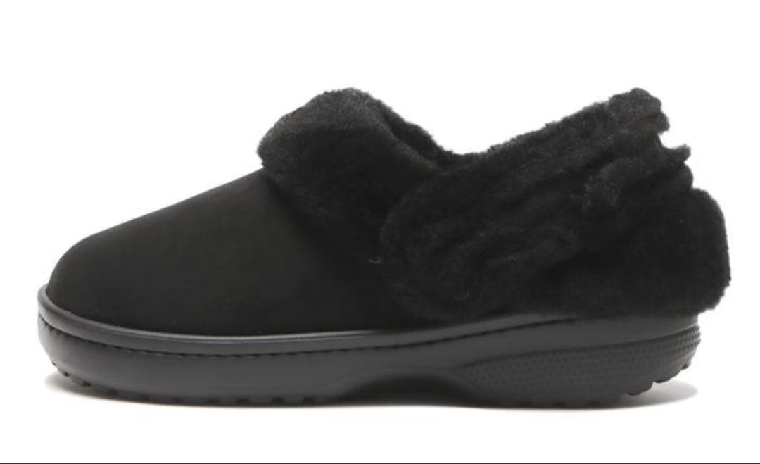 CROCS クラシックアンフォゲッタブルスウェードクロッグ BLACK