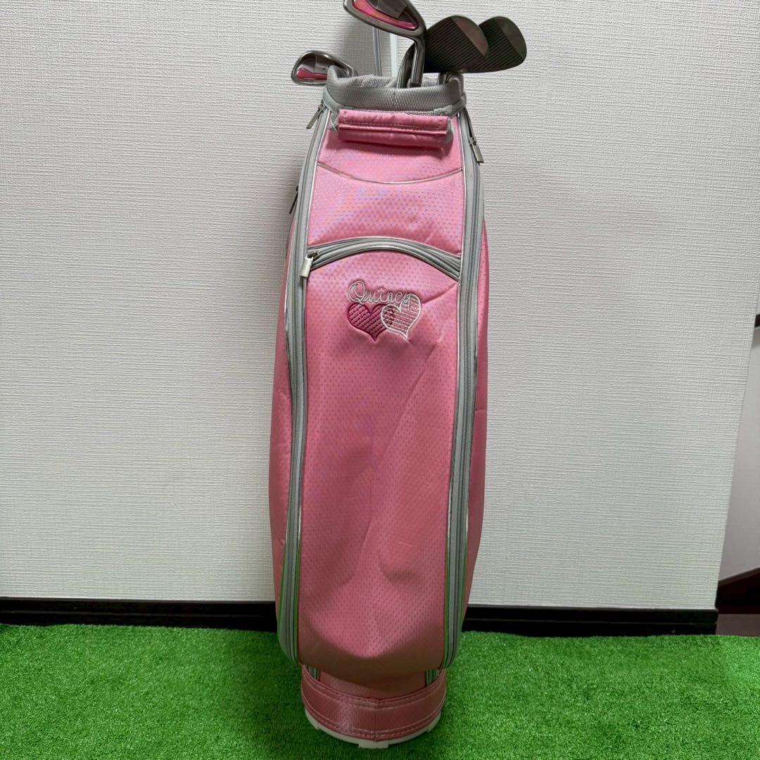 レディース ゴルフクラブセット人気シリーズ フレックスLピンクキャディバッグ付き
