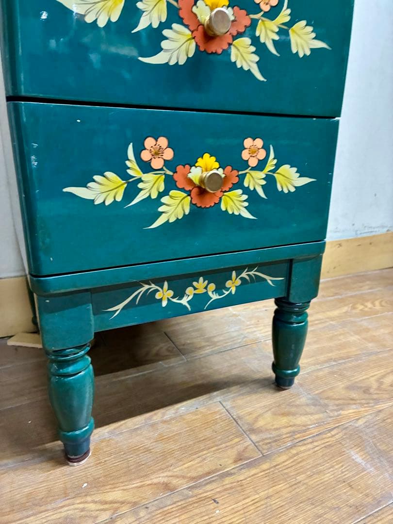 管455☆シノワズリ様式☆バイオリン☆6段チェスト