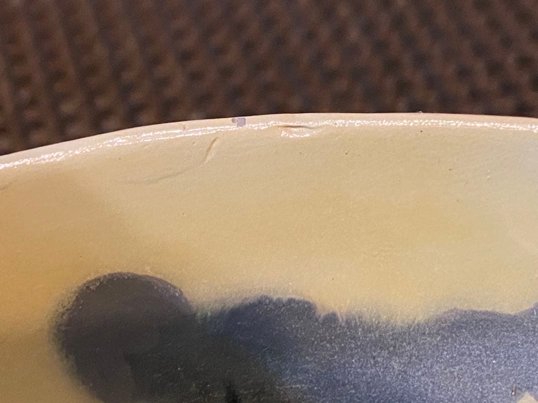 中国汕頭・スワトウ　龍　絵皿　鑑賞台付 沈船品ヴィンテージ　レア ・台湾茶器