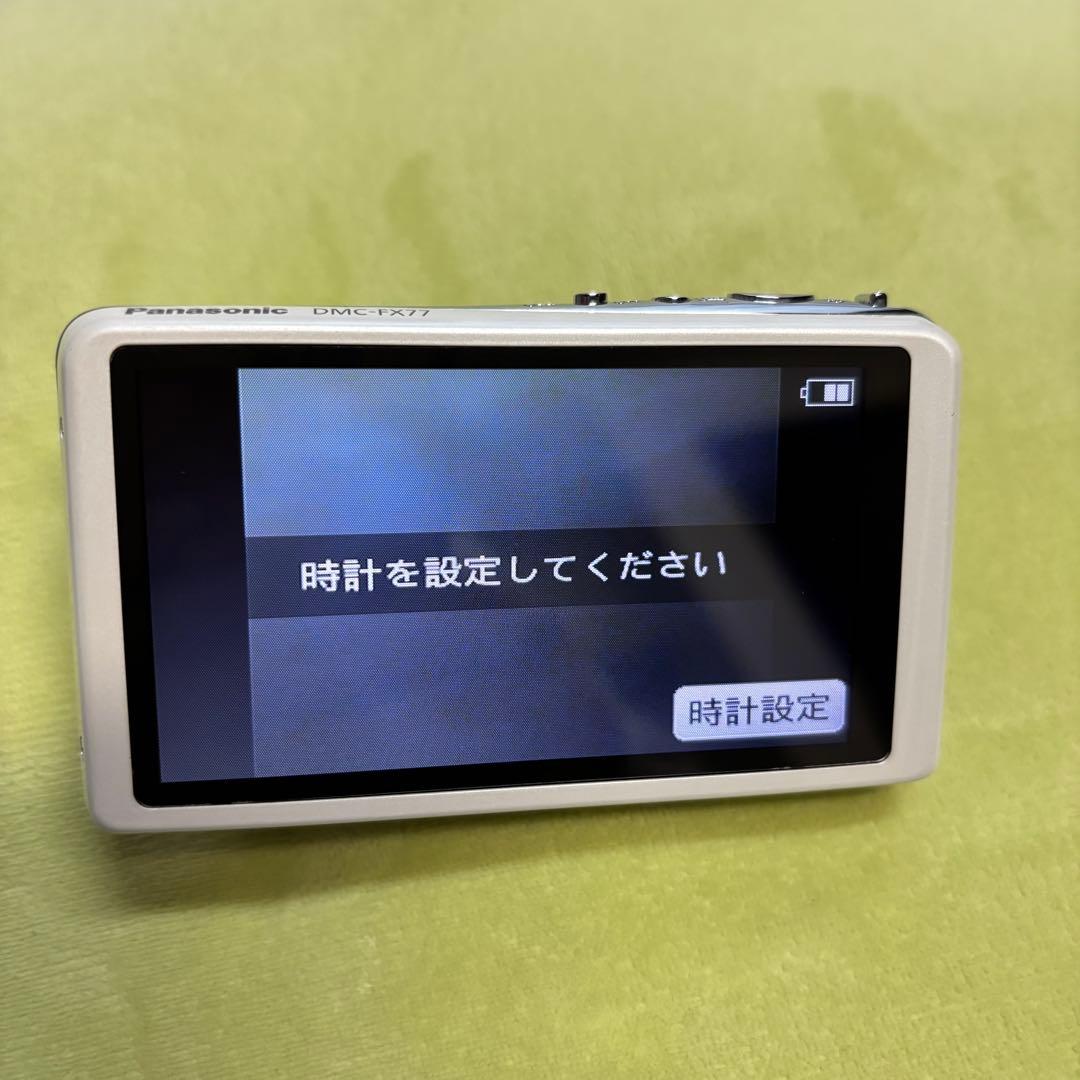 パナソニック DMC-FX77 ホワイト デジカメ ルミックス 動作確認済み