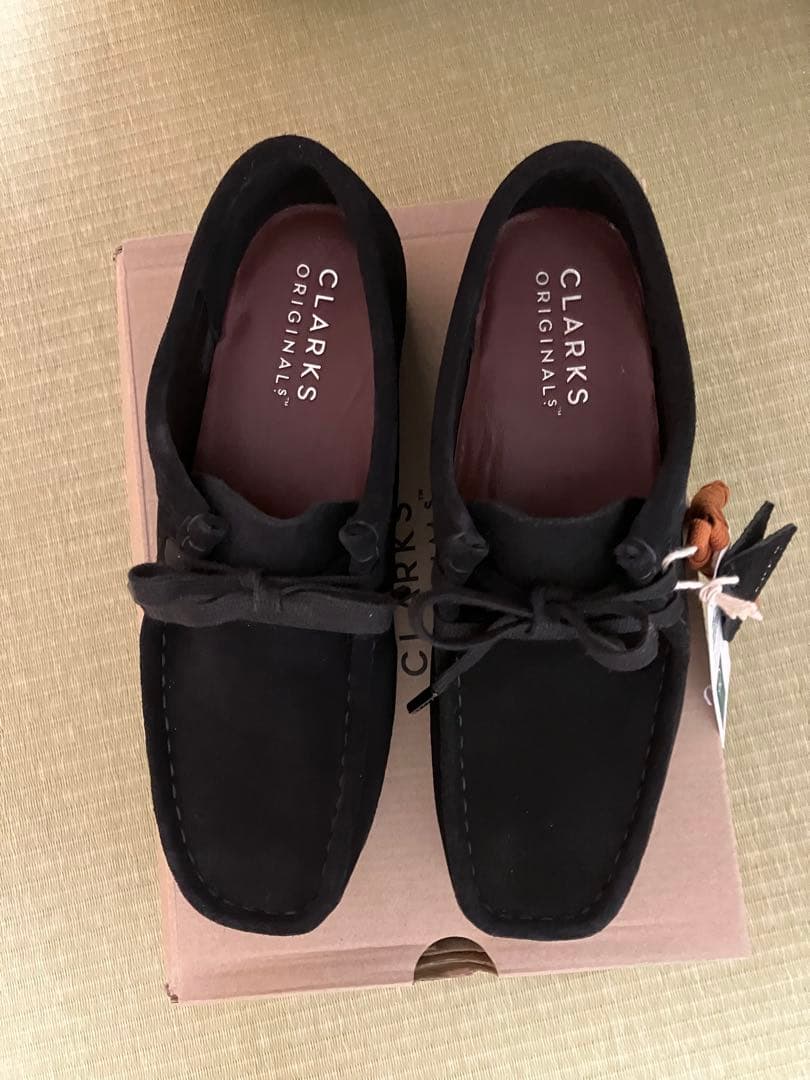 【新品】Clarks クラークス Wallabee ブラック23cm ワラビー