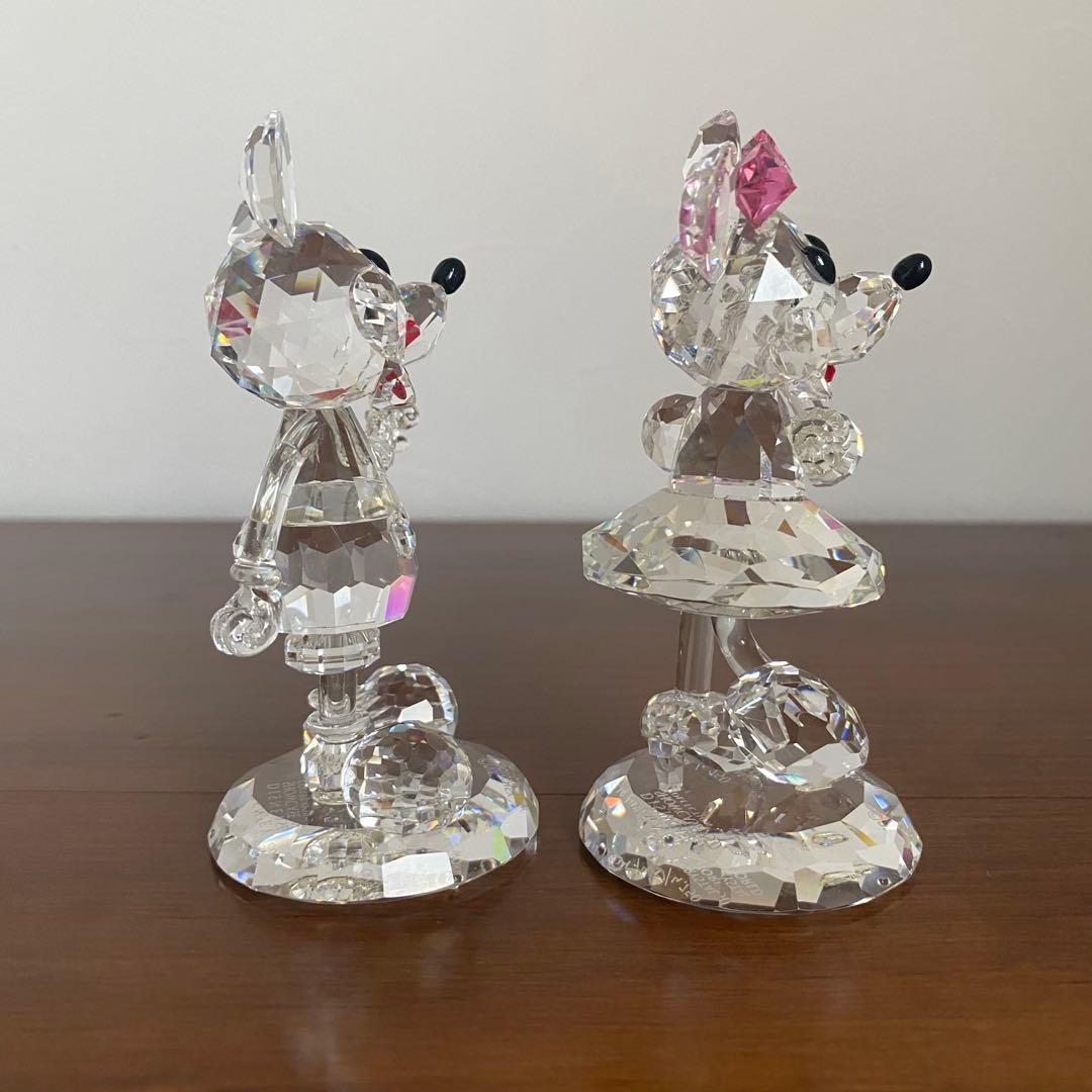 ディズニーショーケース クリスタルワールド ミッキー&ミニー 置物