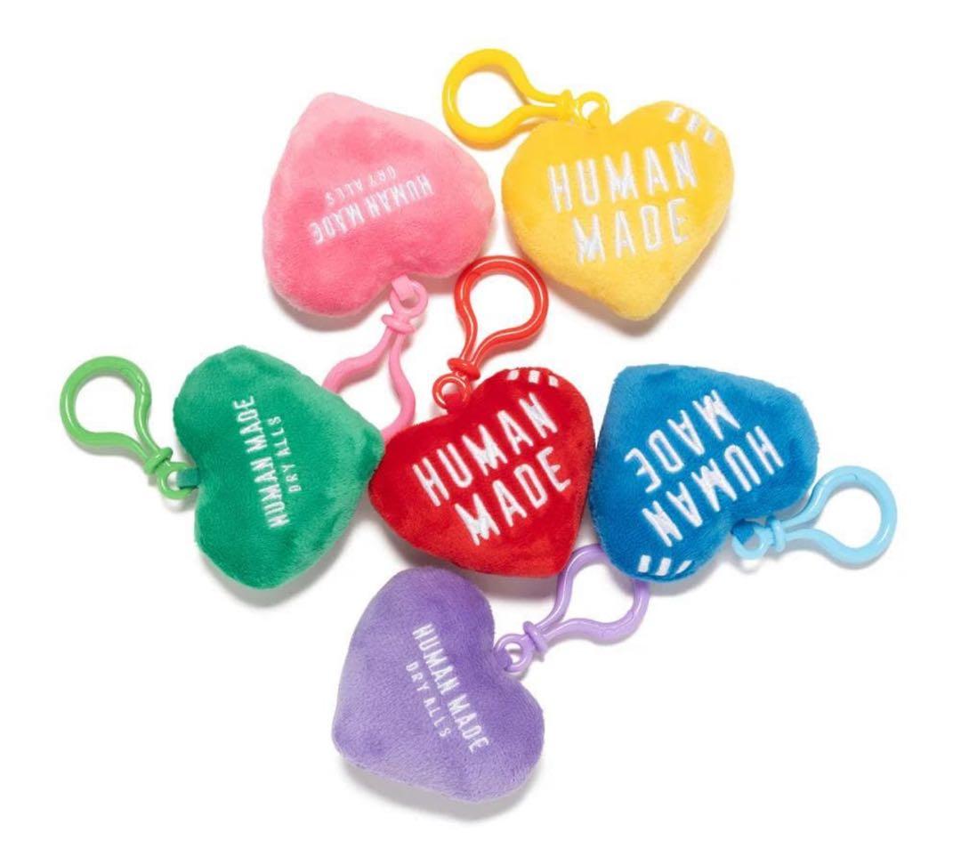 ヒューマンメイド　ハート　キーホルダー　6色セット　ノベルティ付き