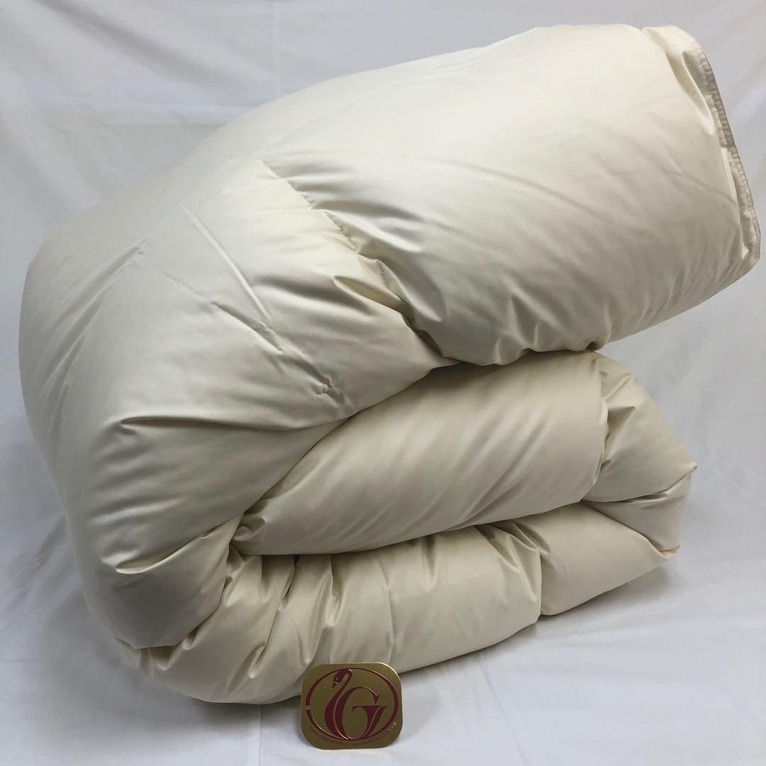 羽毛布団 シングル ニューゴールド 生成り 日本製 150×210cm 特価