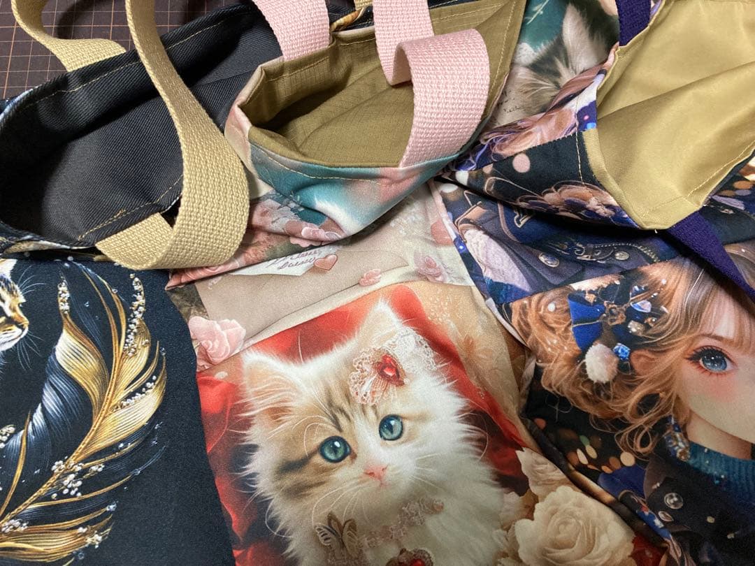 ハンドメイド　トートバッグ