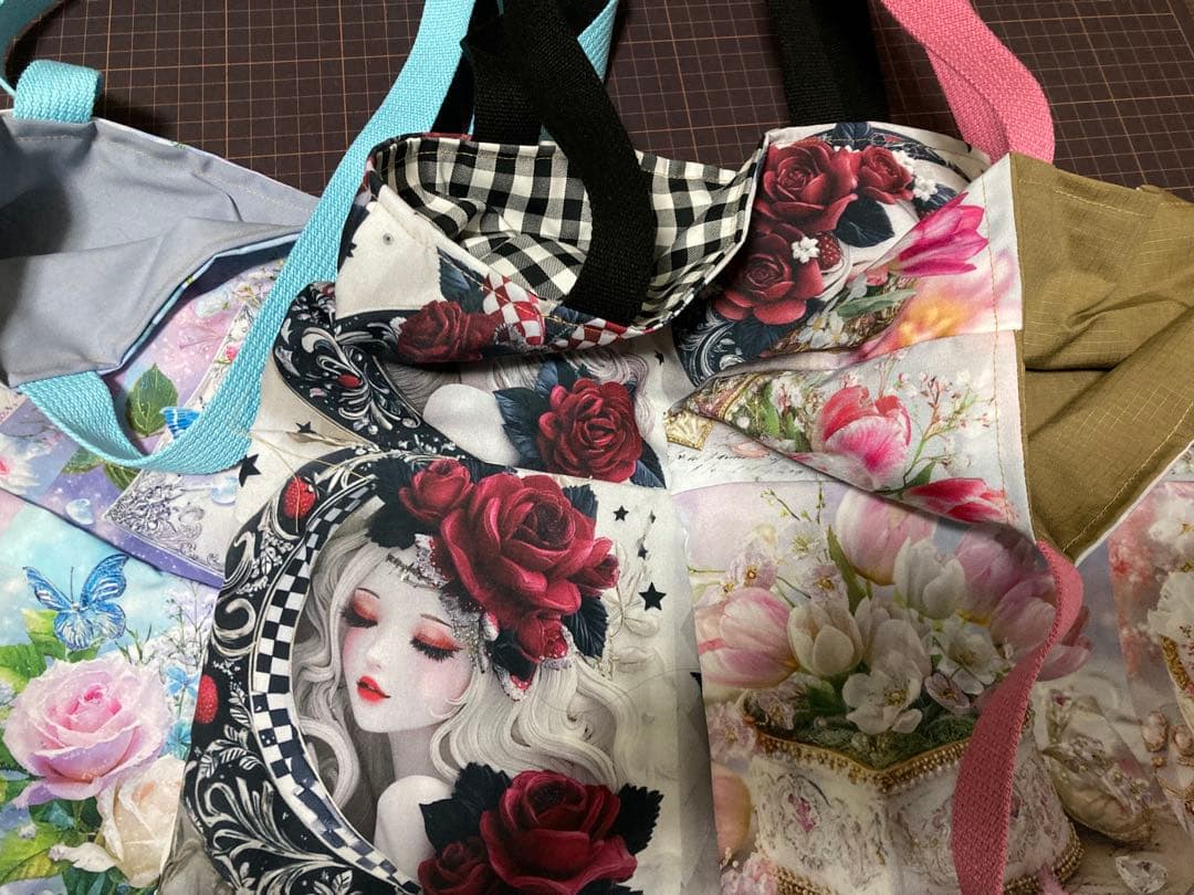 ハンドメイド　トートバッグ