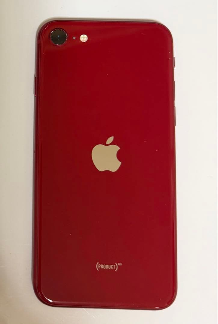 【指紋認証のみ✖️】iPhone SE 第3世代 64GB レッド BT85%