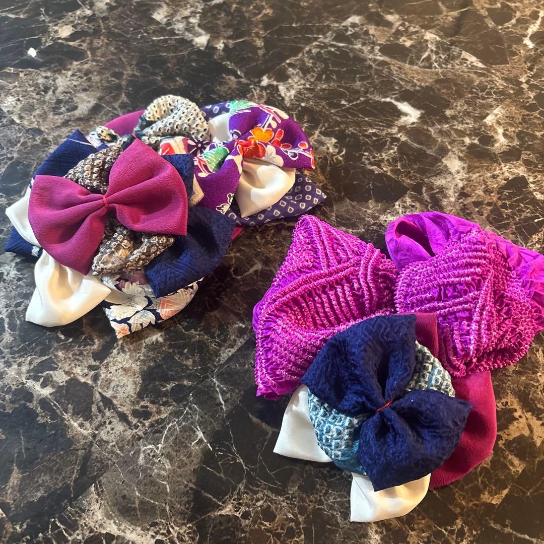 みーさま 4点 髪飾り ヘッドドレス 着物リメイク 七五三 753