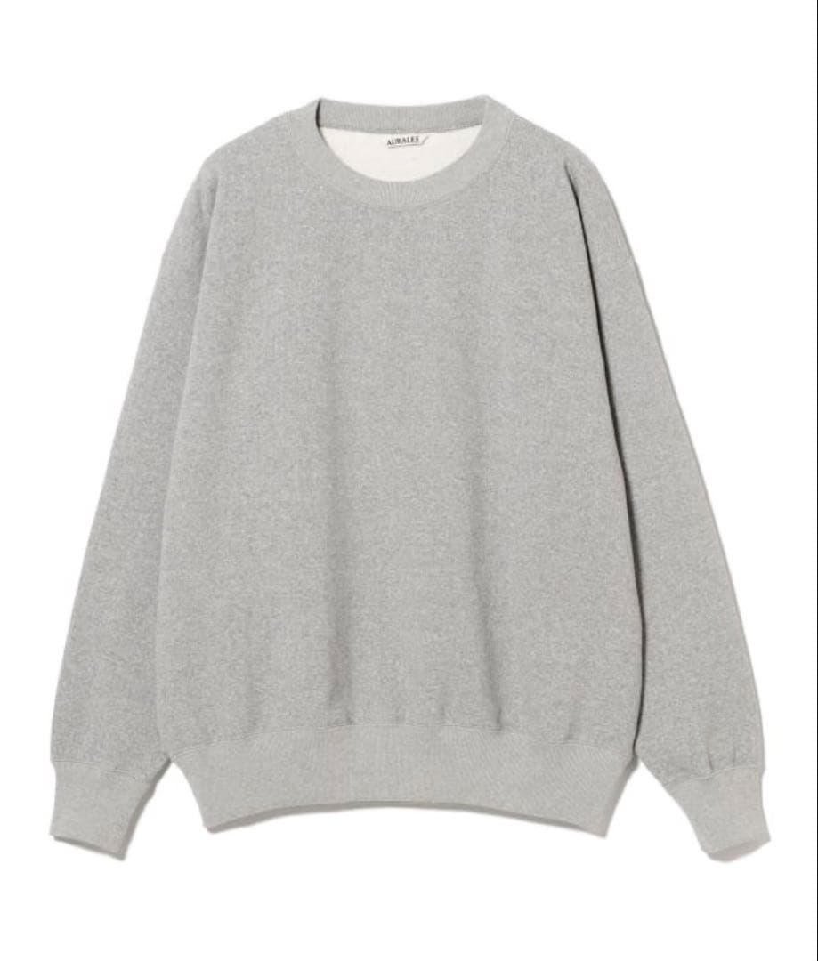 トップス AURALEE SMOOTH SOFT BD SWEAT P/O