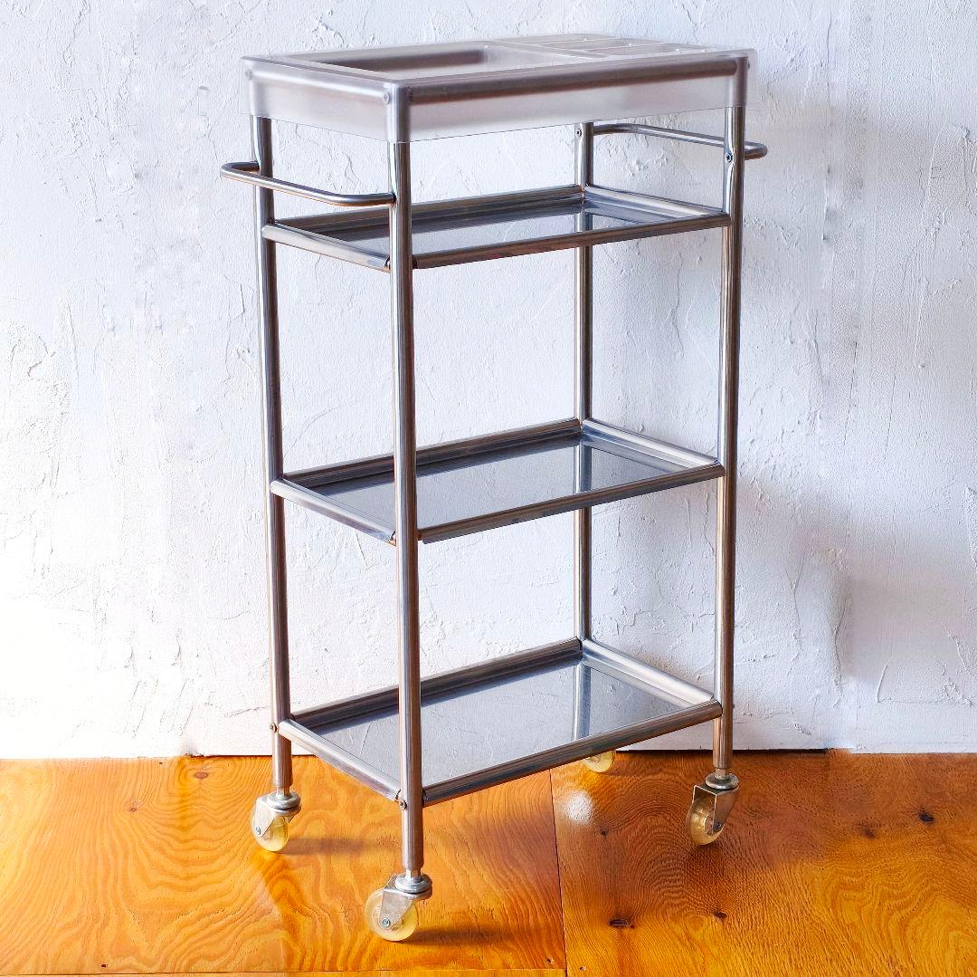 OLD IKEA　ステンレス　シェルフ　ラック　ワゴン　4WAY　オールドイケア