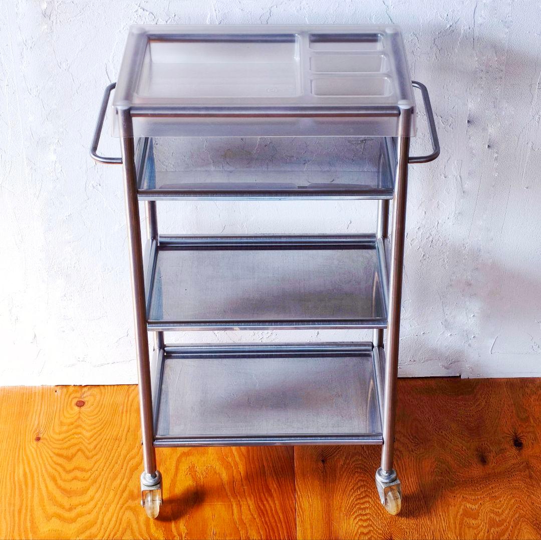 OLD IKEA　ステンレス　シェルフ　ラック　ワゴン　4WAY　オールドイケア