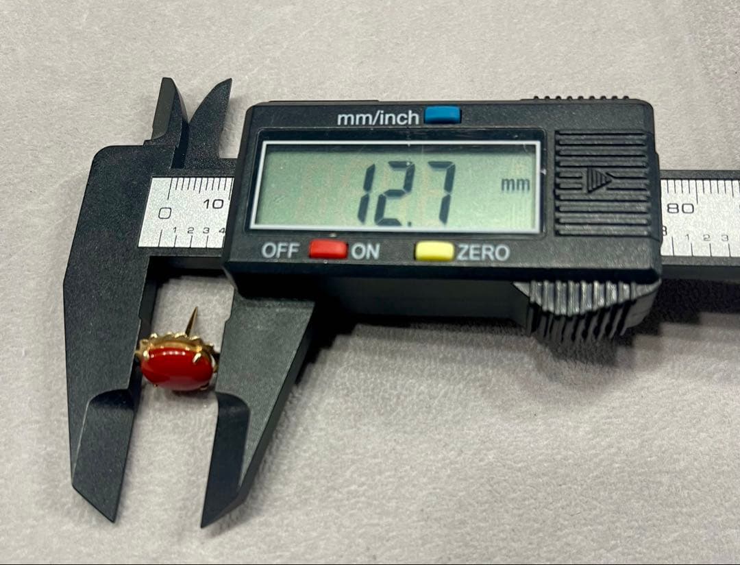 K14 ゴールド 地中海珊瑚 コーラル 14金 ピンブローチ CORAL